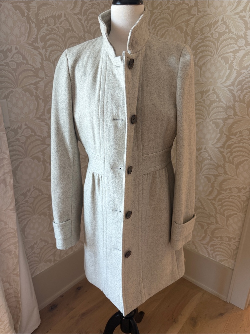 J. Crew Light Gray Wool Pea Coat